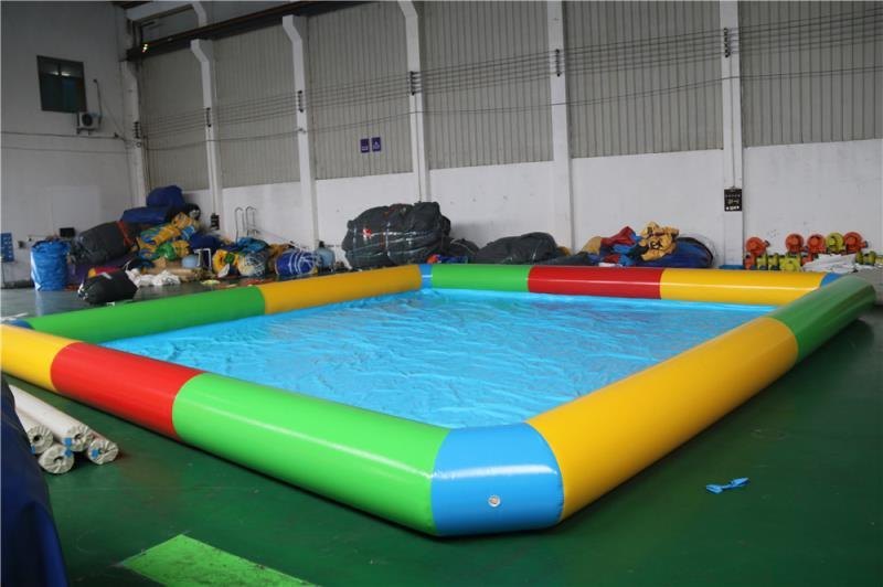 Outdoor Square Inflatable Swimming Pool, 20 X 20 Ft